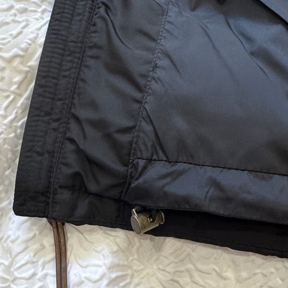 Ralph Lauren RLX Black And Brown Cow Hide Leather Down Vest Women’s Size L - Picture 8 of 10